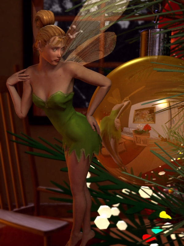 Tinkerbell at Christmas
